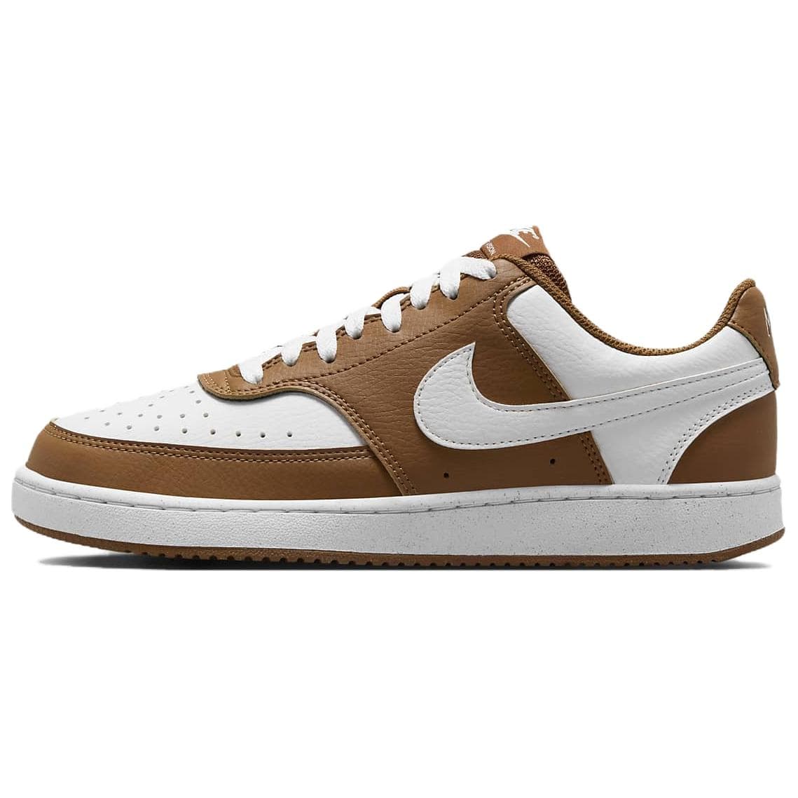 Nike Court Vision Low Next Nature Lys Britisk Tan Dame Sneakers Brun Hvit DH3158-200 cm