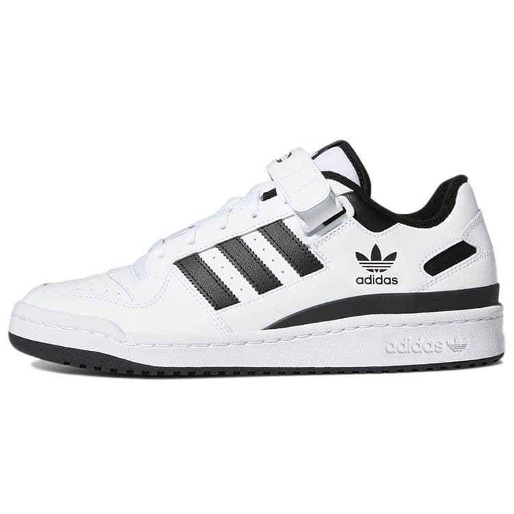 adidas Forum Low Hvit Svart Herre Sneakers Skyhvit Kjerne-Svart FY7757 cm