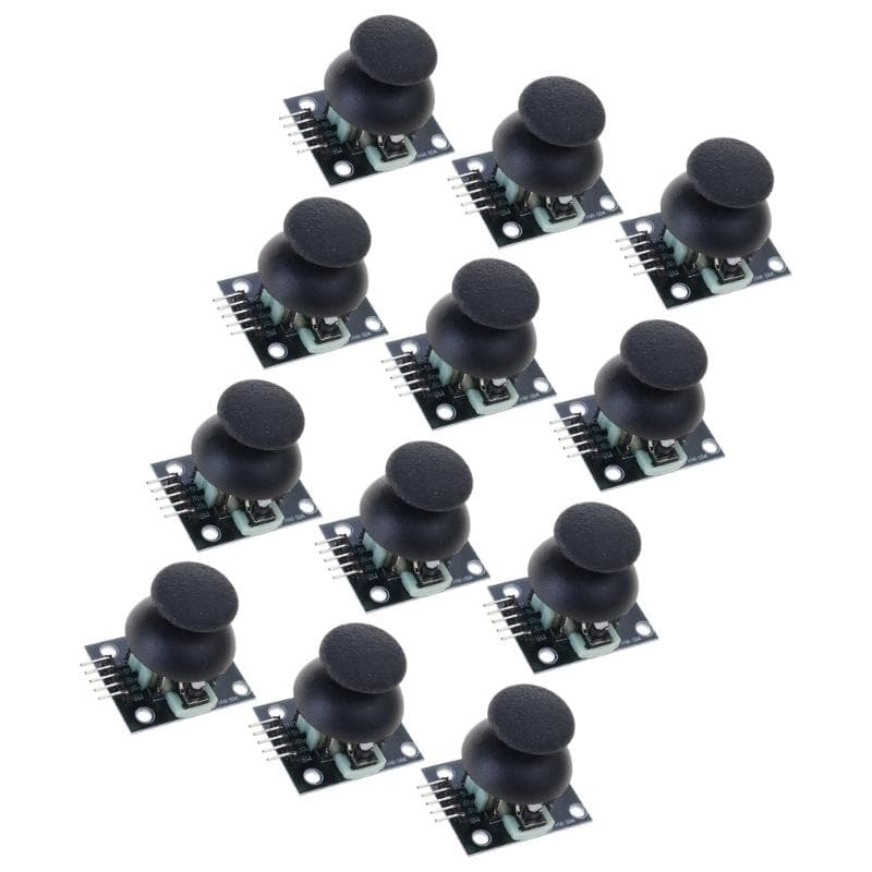 Pakke med 6/12 Toakset Analoge Joysticks Modul Med Trykknapp For Robotikk Droner Prosjekter