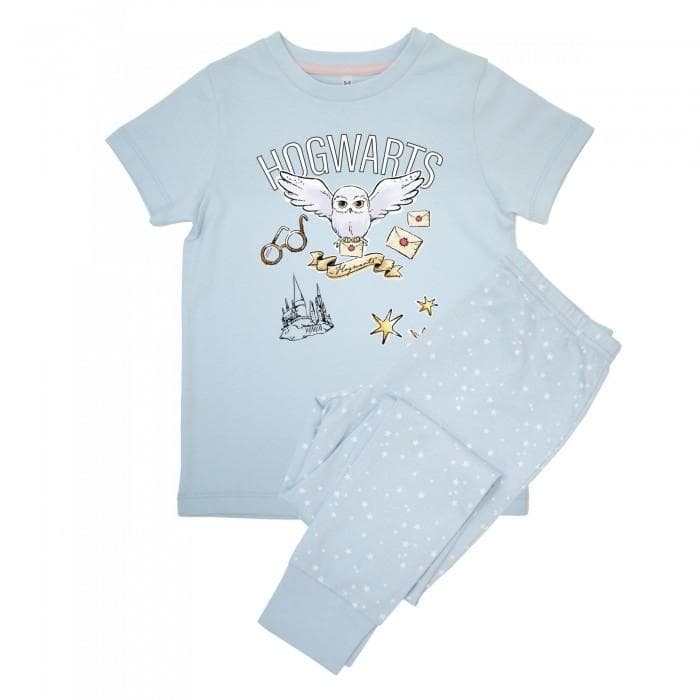 Harry Potter Jenter Hedwig Galtvort Kortarmet Lang Pyjamassett cm babyblå farge