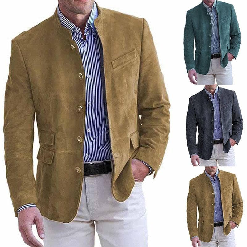 Herreblazer Menns Blazer Blazer for Mann Blazers for Menn Mann Jakke Dressjakker Herreblazer for Menn cm sjøblå farge
