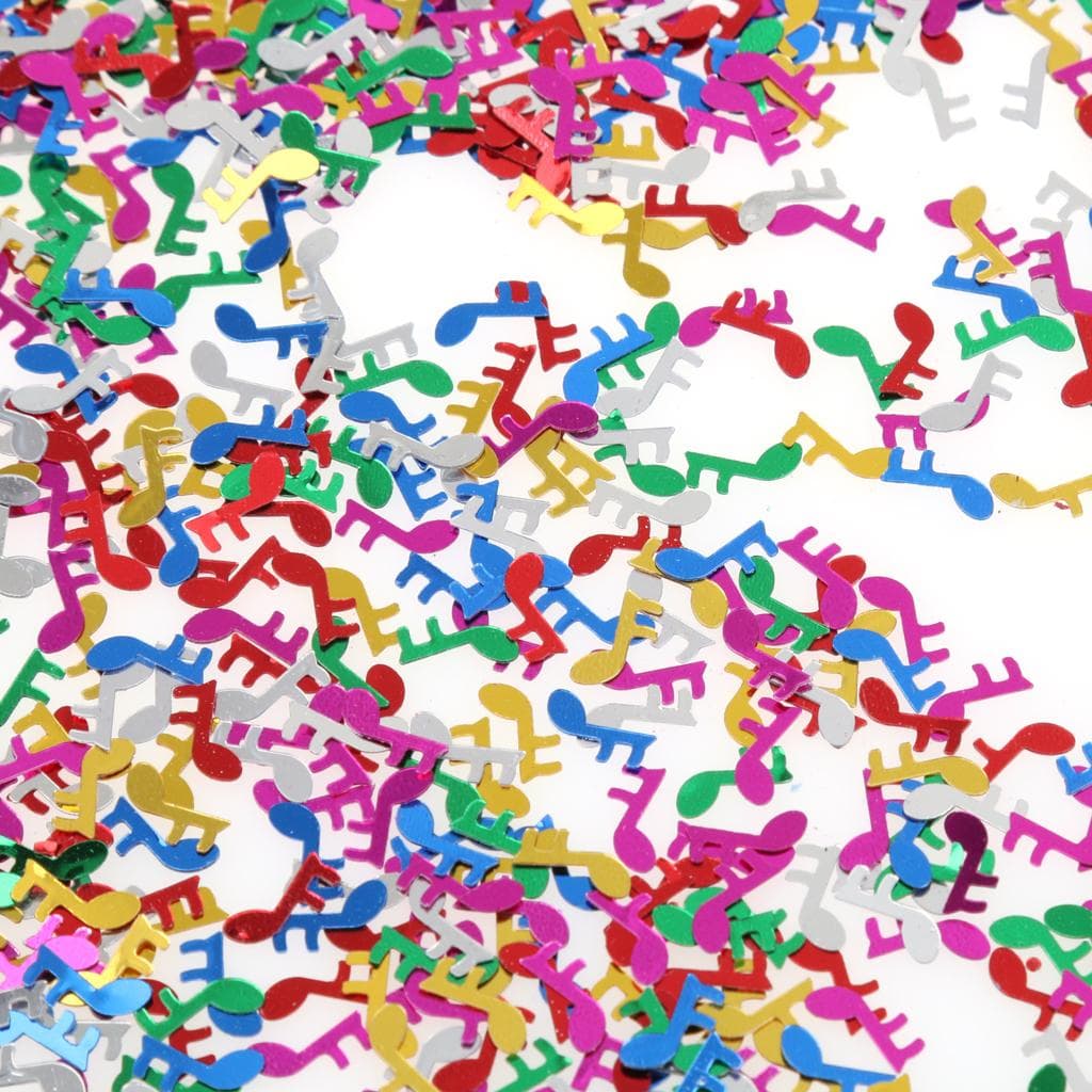 Blandet Glitter Musikalske Noter Konfetti for Bryllupsfest Borddekorasjon