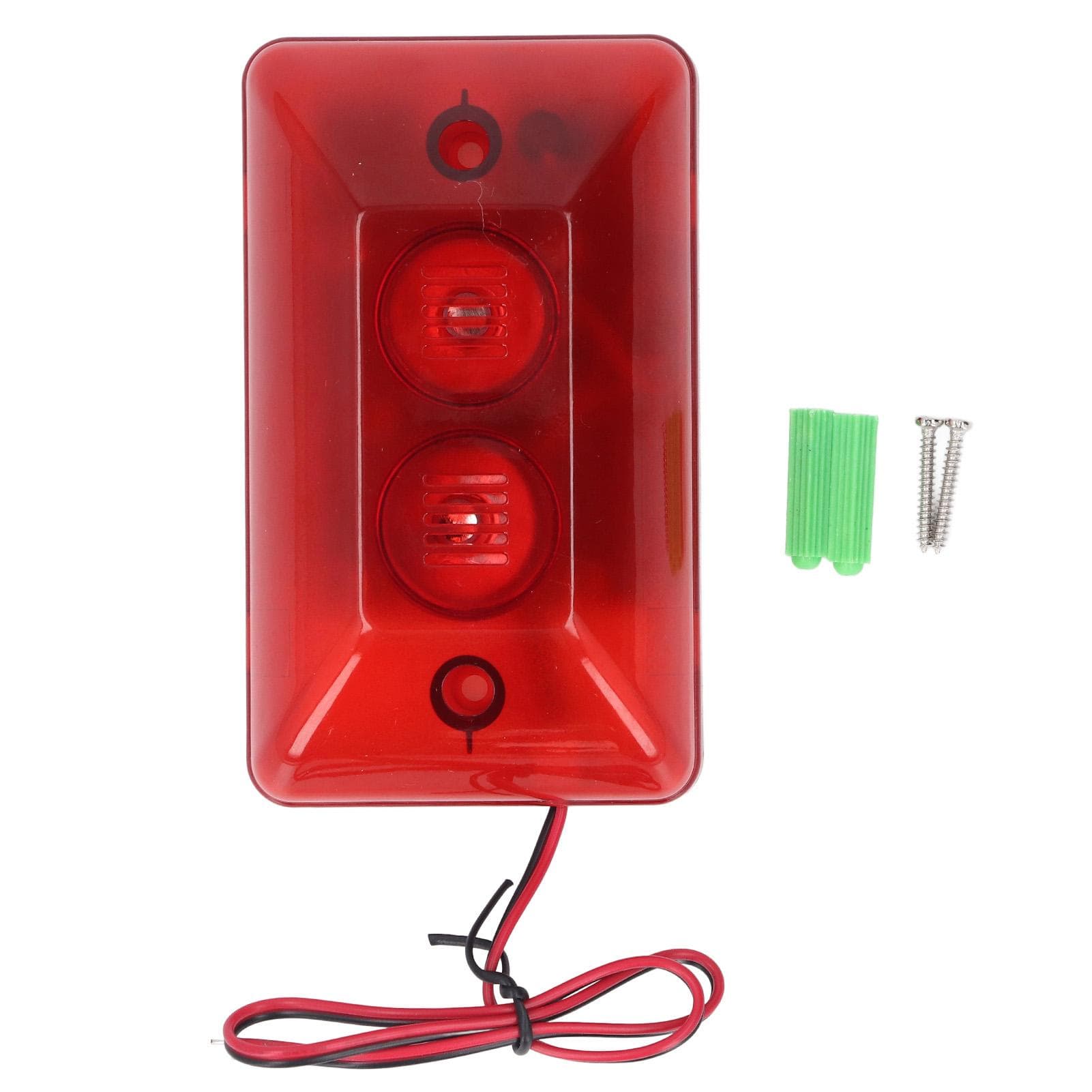 Lyd Lys Alarm Strobelys Sirene 115dB LED Blinkende Lys Sikkerhetsalarm Advarsel Strobelys Sirene for
