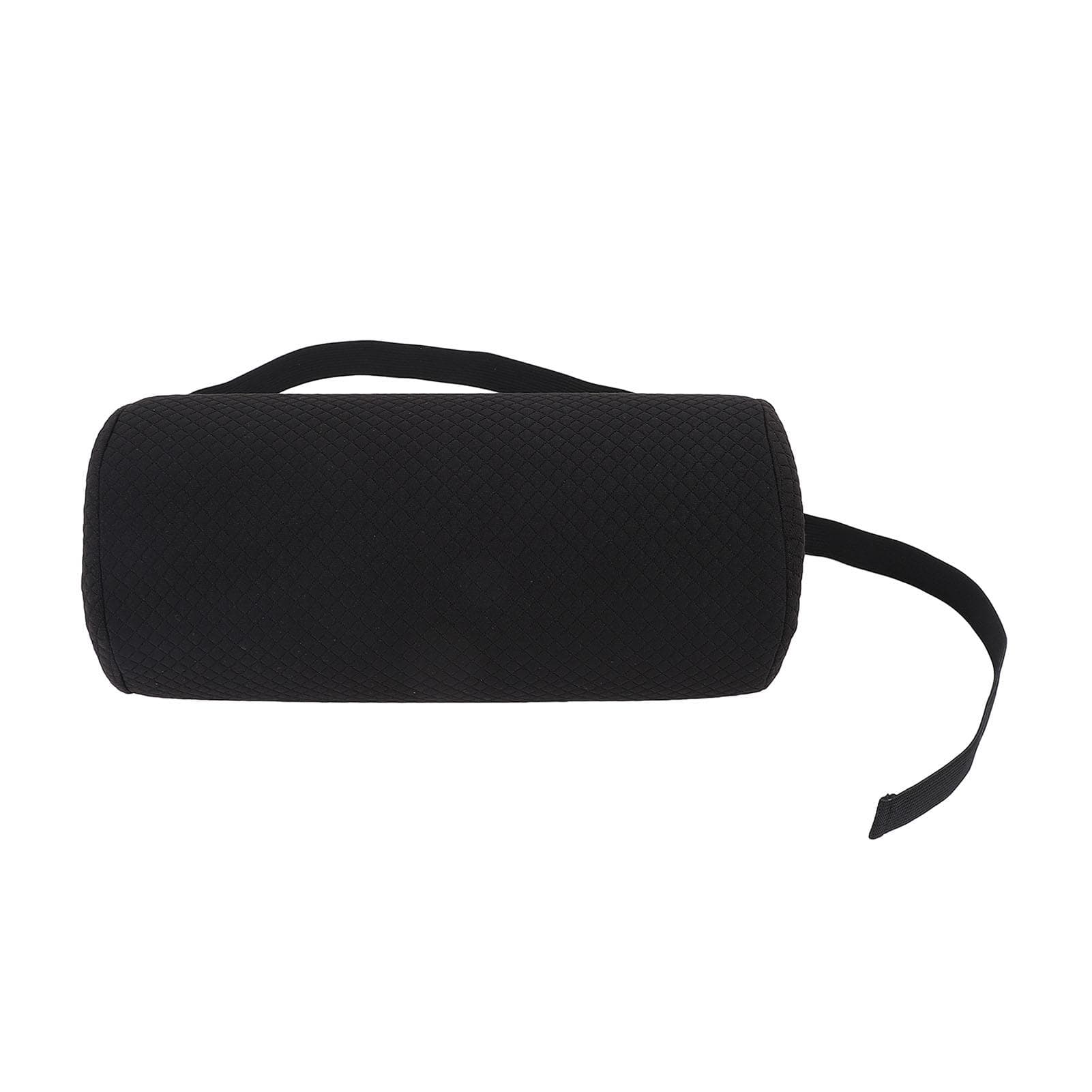Sylinder Lumbar Roll Støttepute Korsryggstøtte Memoryskum Lumbar Roll Pute for Svart