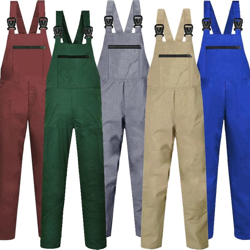 Japansk Mote Unisex Ren Bomull Smekkeoverall med Flere Lommer og Egendesign-trykk cm