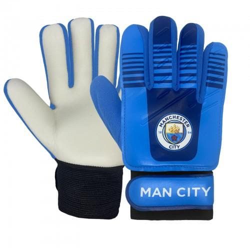 Manchester City FC Barn/Barnas Borrelåsfestede Målvaktshansker Blå