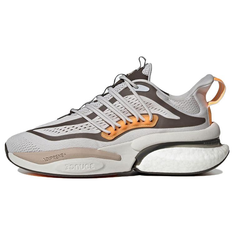 adidas AlphaBoost V1 Grå Wonder Beige Herresneakers Flash-Oransje IE9670 cm