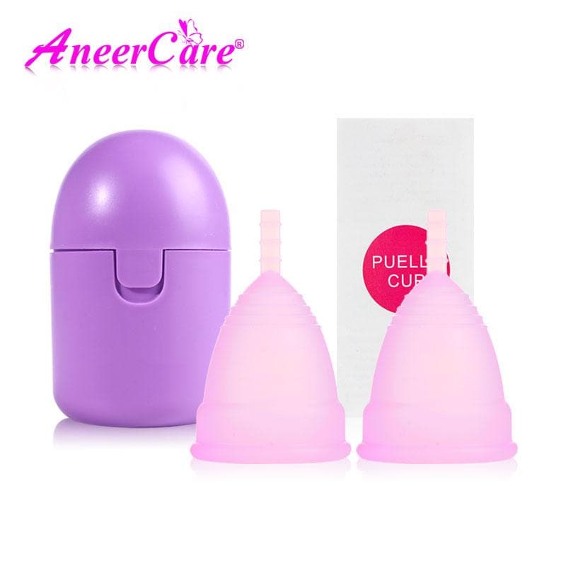Steriliseringssett for menstruasjonskopp Gjenbrukbar silikonkopp Menstruasjonspleie Menstruasjonssamling menstruasjonssteriliseringskopp.(A28)