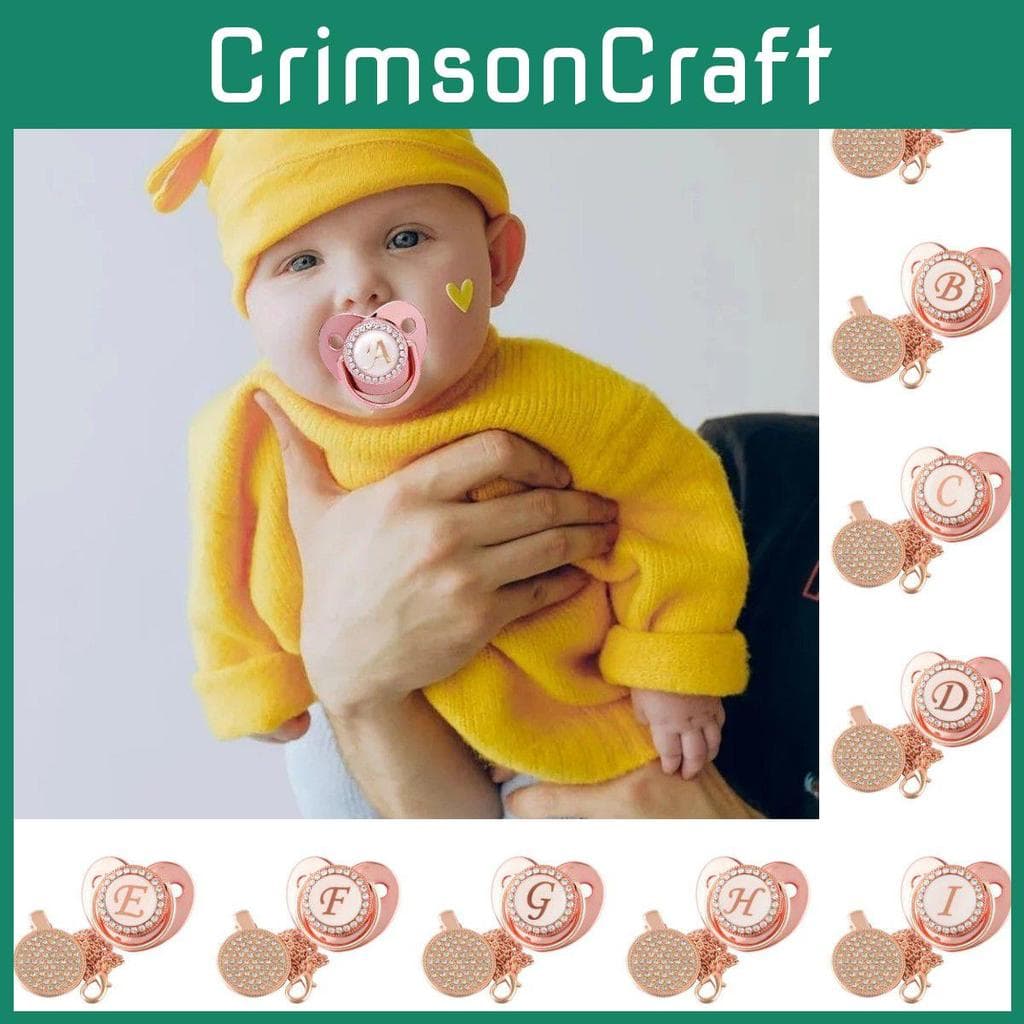 Fantastiske Krystall Strass Baby Smokker Og Smokkeholdere BPA-frie Silikon cm