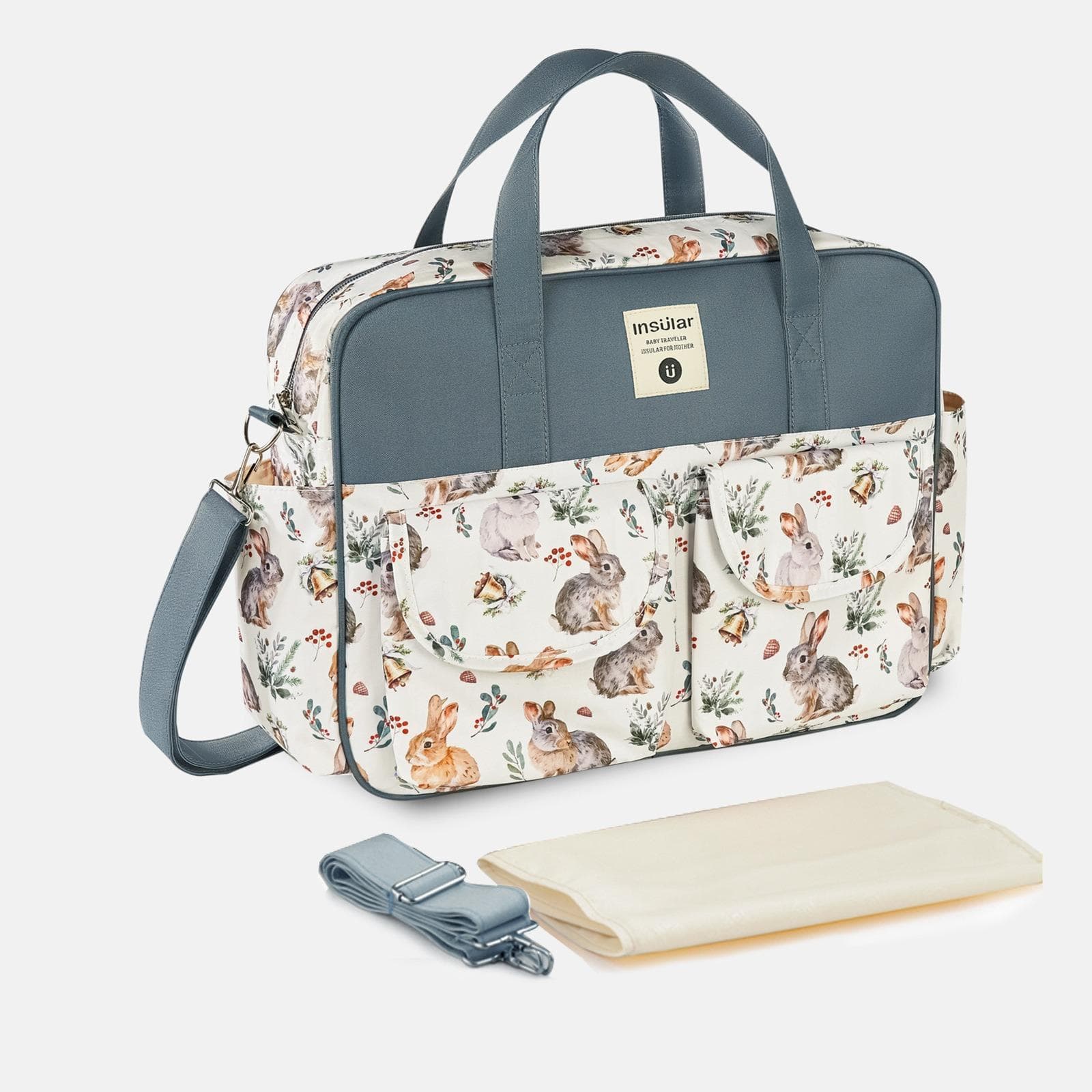 Mamma bleieveske Babyer Stor kapasitet Organizer Vanntett bred åpning Travel Messenger Crossbody Bag Mummy Baby bleieveske cm Rosa
