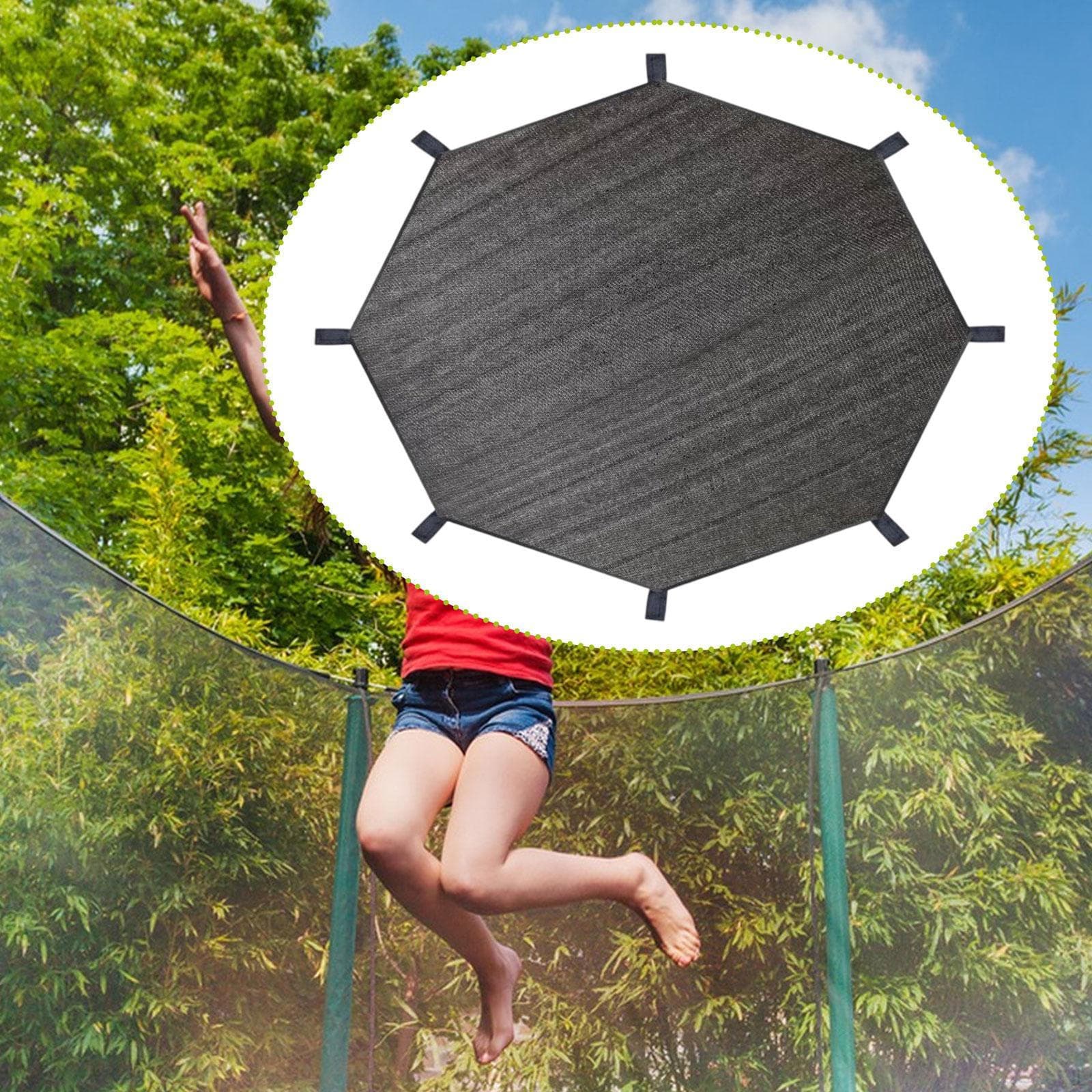 Trampolineskyggeovertrekk Markise Tilbehør Flerbruks for Barn Lek Sommer Bakgård Sol cm