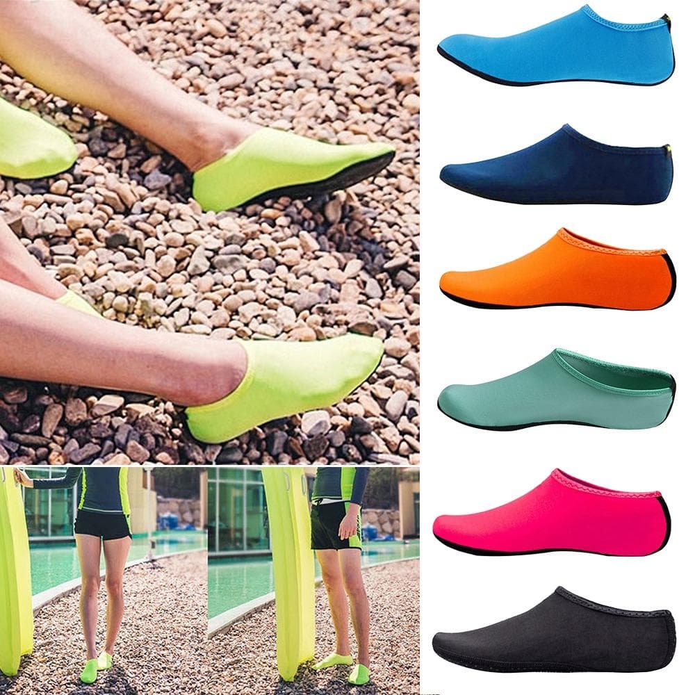Unisex vannsko Svømming Dykkersokker Sommer Aqua Beach Sandal Flat Shoe Seaside Sklisikre joggesko Sokker Tøfler for menn kvinner cm