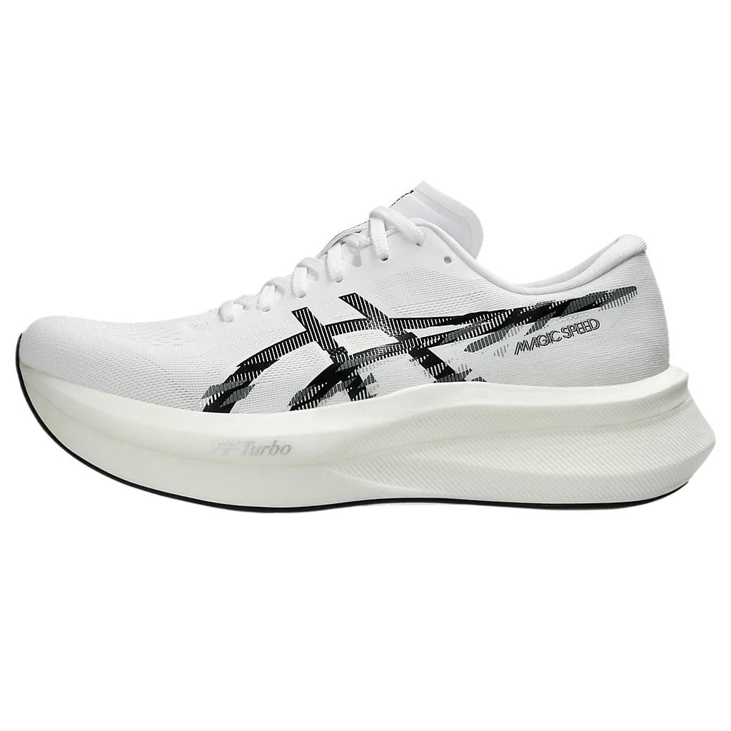 Asics Magic Speed ​​4 Hvite Svarte Herre Sneakers 1011B875-101 cm