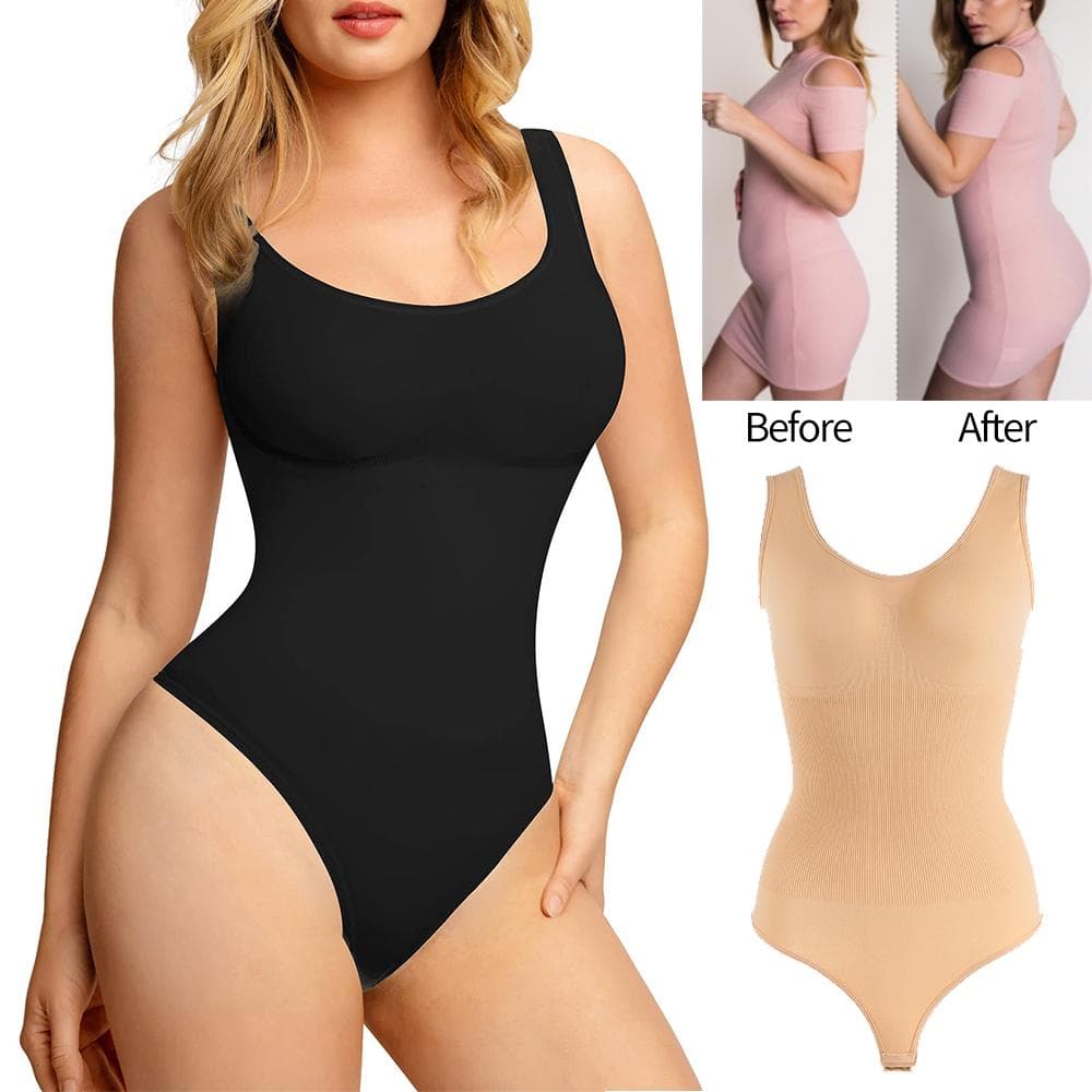 Shapewear for kvinner Thong Bodysuits Midjetrener Full Body Shaper Slanking Undertøy Magekontroll trikoter Overdeler Sømløs G-streng Romper cm