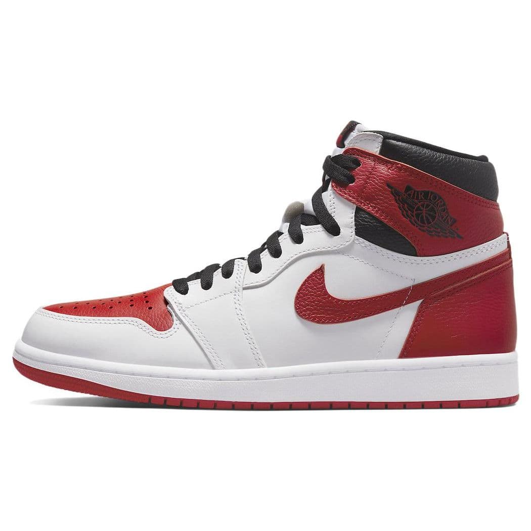 Air Jordan 1 Retro High OG Heritage Unisex Joggesko Rød Hvit University Red 555088-161 cm