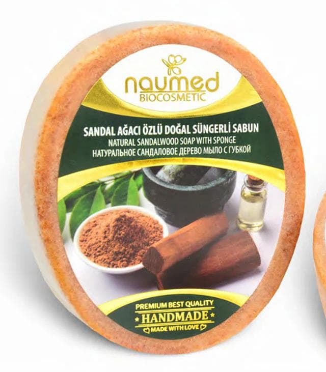 NAUMED SANDALWOOD Ekstrakt Svampsåpe 135g