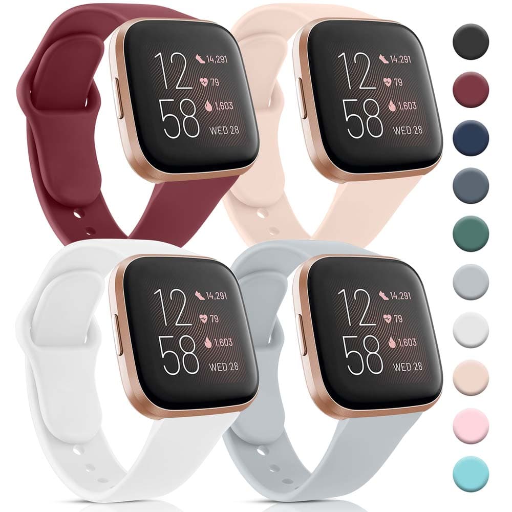 Silikonstropp for Fitbit Versa 2 1 Lite Band Erstatning Sport Klokkebånd Armbånd For Fitbit Versa 2 Lite Armbånd Vanntett