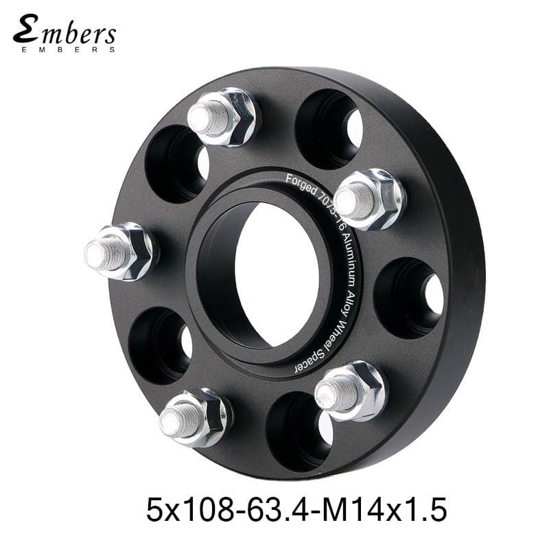 Hjulavstandsadapter PCD 5x108 CB 63.4 For Range Rover Evoque LR2 Volvo S60 Jaguar E-Pace I-Pace PoleStar M14x1.5 1 stk.