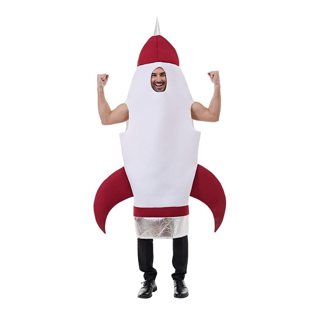 Rakett jumpsuit voksen romdrakt cosplay kostyme cm Hvit