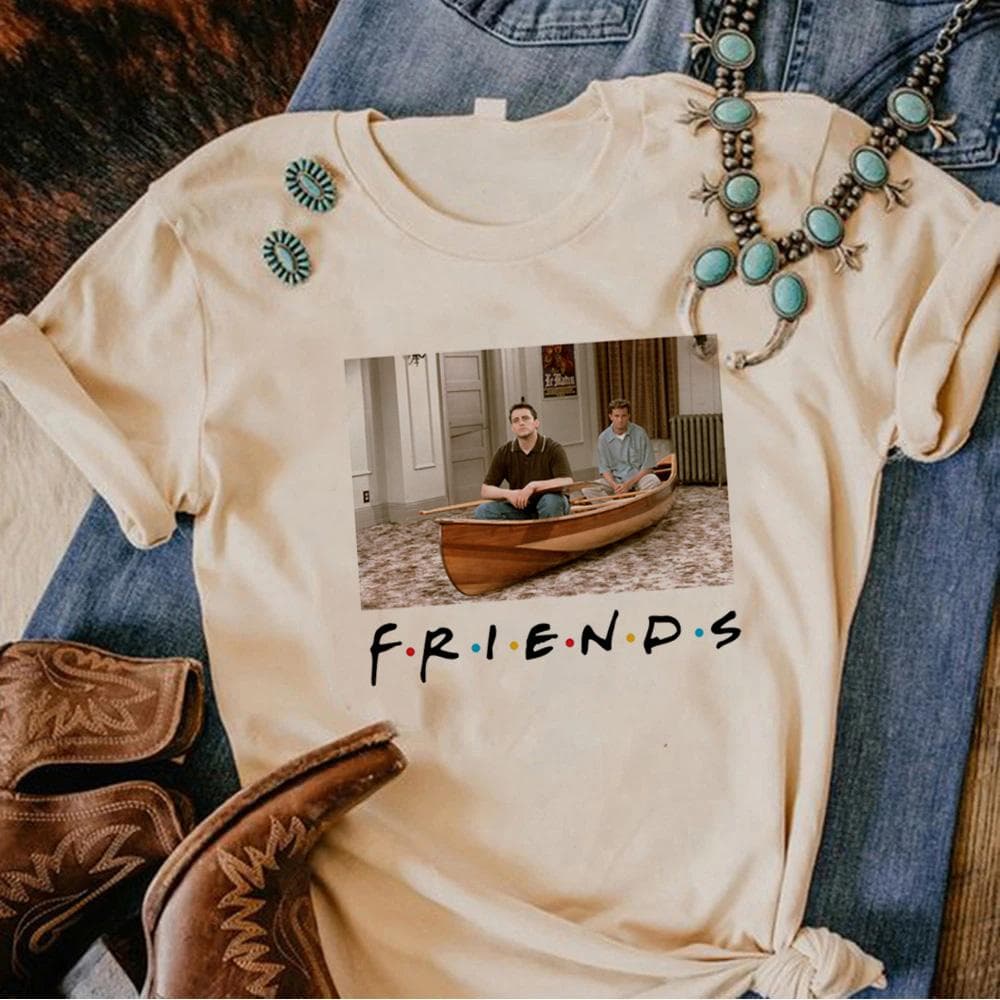Venner Chandler T-skjorte for kvinner streetwear designer t-skjorte jente streetwear anime tegneserieklær cm
