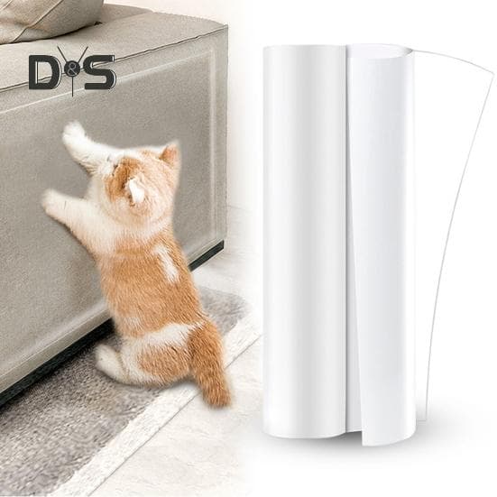 Cat Couch Protector Gjennomsiktig anti-ripe møbeltape for sovesofa Enkeltsidig klebrig katte ripebeskyttelser Ripe avskrekkende tape