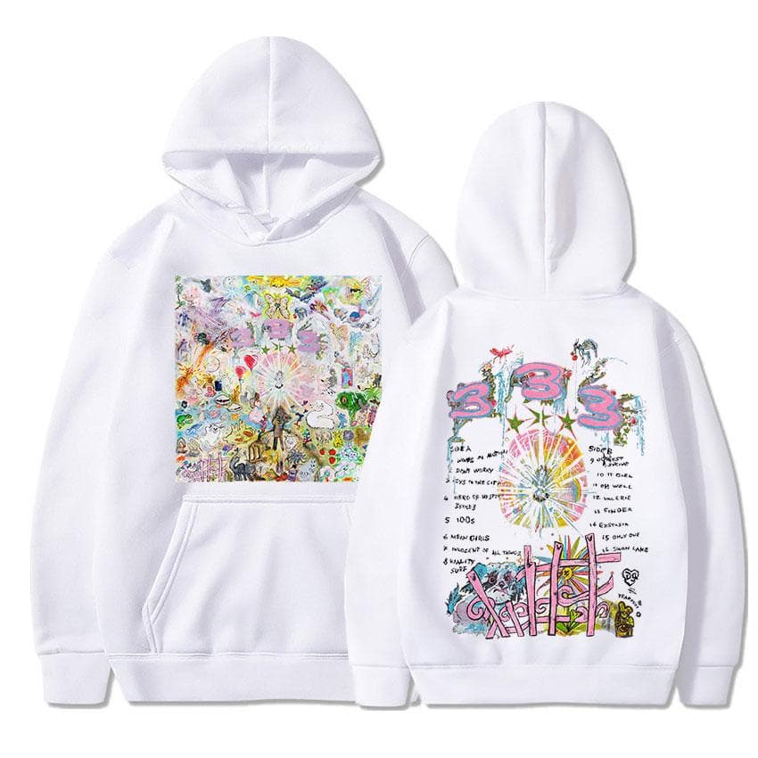 Bladee 333 Drain Gang Hettegenser Grafisk Unisex kvinner Mote Estetiske gensere Oversized Hip Hop Harajuku Streetwear Joggedress cm
