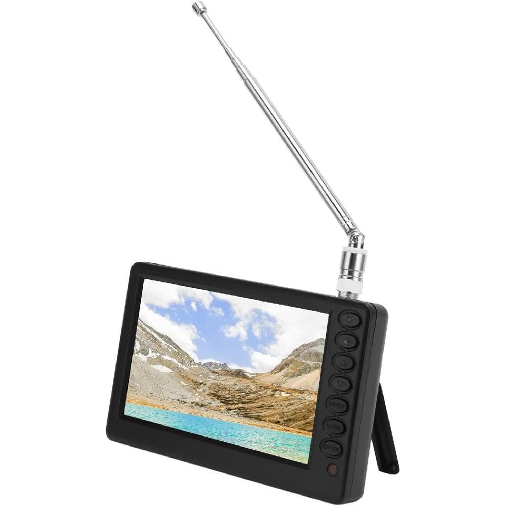 5-tommers digital-TV med fjernkontroll, Bærbar ISDB T 1080P TFT LED, Digital Bil-TV, Støtter ATV, USB TF-kortinngang, FM-radio med 1500 mAh