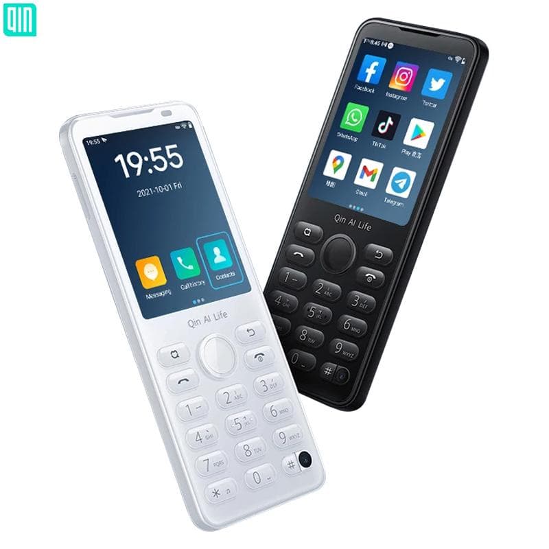 Qin F21 Pro Smart Touch Screen Telefon Wifi +2,8 tommer 3GB + 32GB Bluetooth 5.0 480*640 Global Verison Telefon Hvit