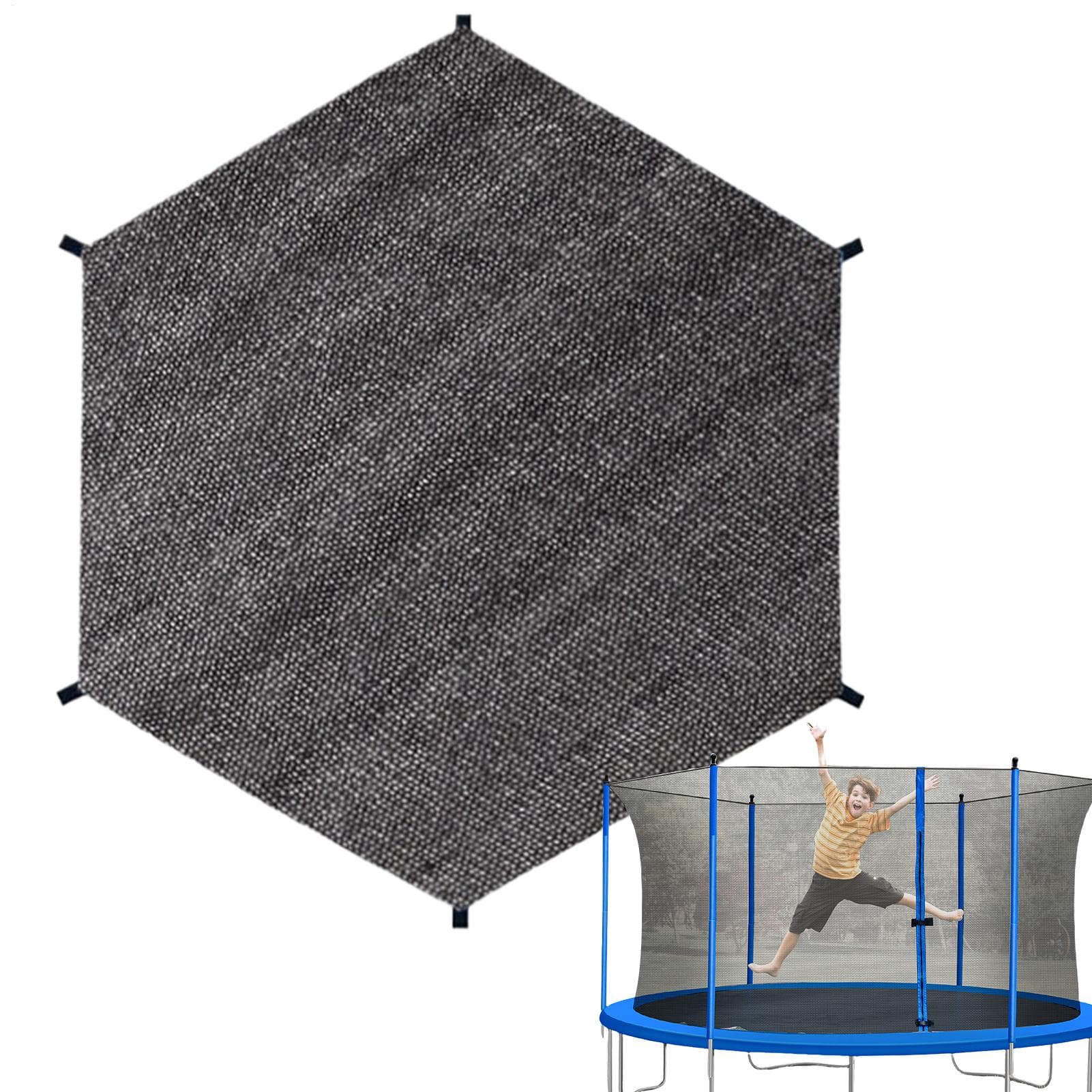 6-14FT Trampoline solskjerm telttrekk Trampoline skyggetrekk Trampoline beskyttelsestrekk Kompatibel med 6-bar og 8-bar modeller