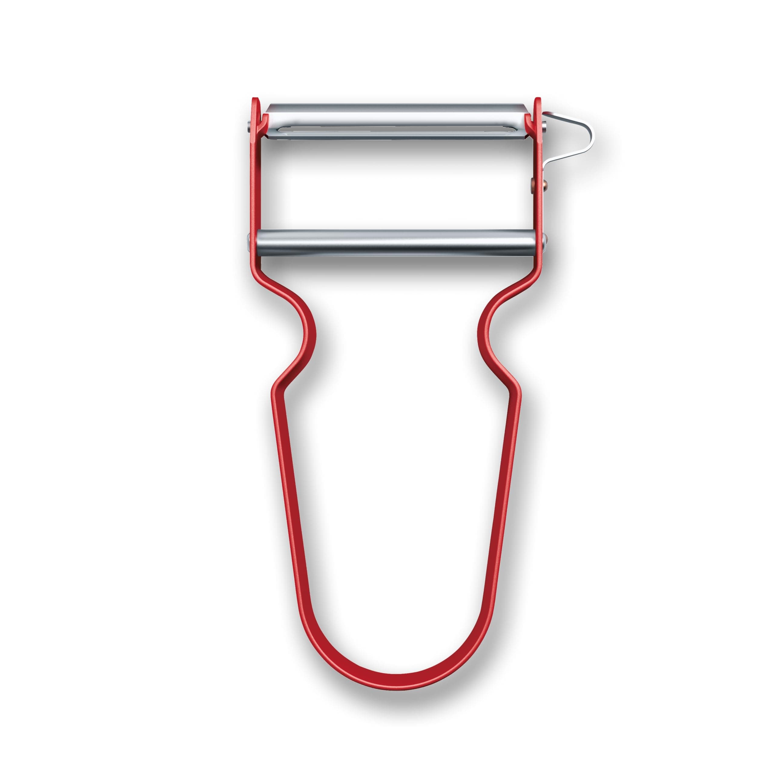 VICTORINOX REX Skreller Rett med Spire for Tynt Skrelling av Frukt og Grønnsaker 6.0900.1, Rød, Fjerner,