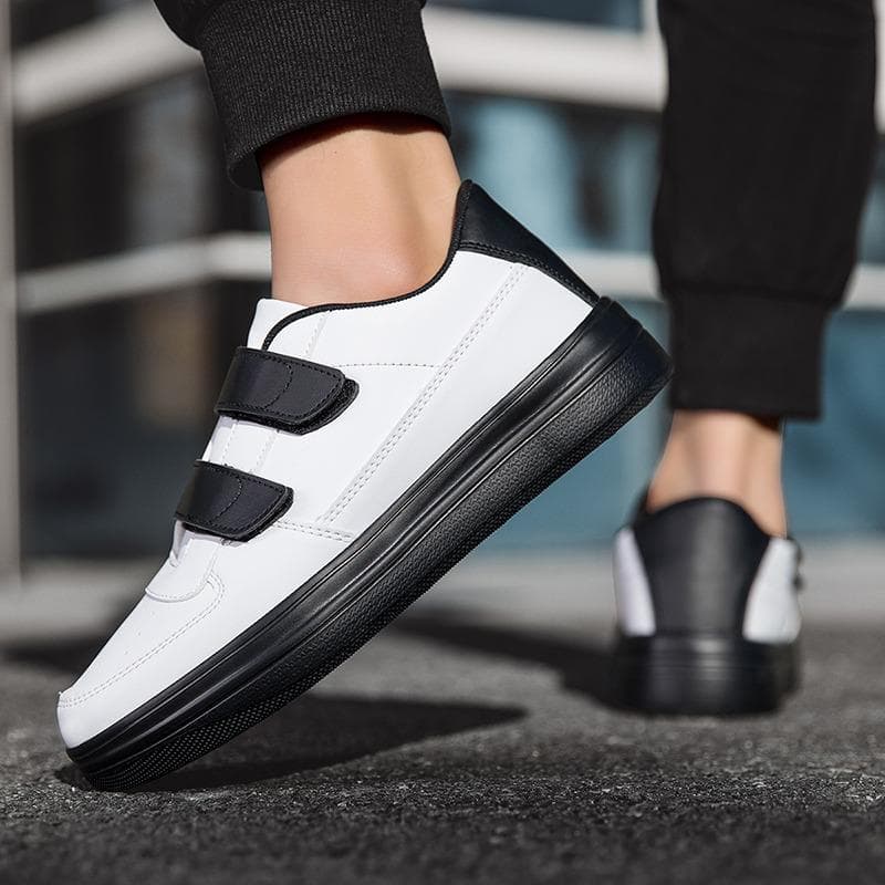Borrelås Hvite Sneakers Menn Stor Størrelse 39-48 Lettvekts Herre Skateboard Sko Plattform Urbane Sneakers For Menn Zapatillas Hombre cm