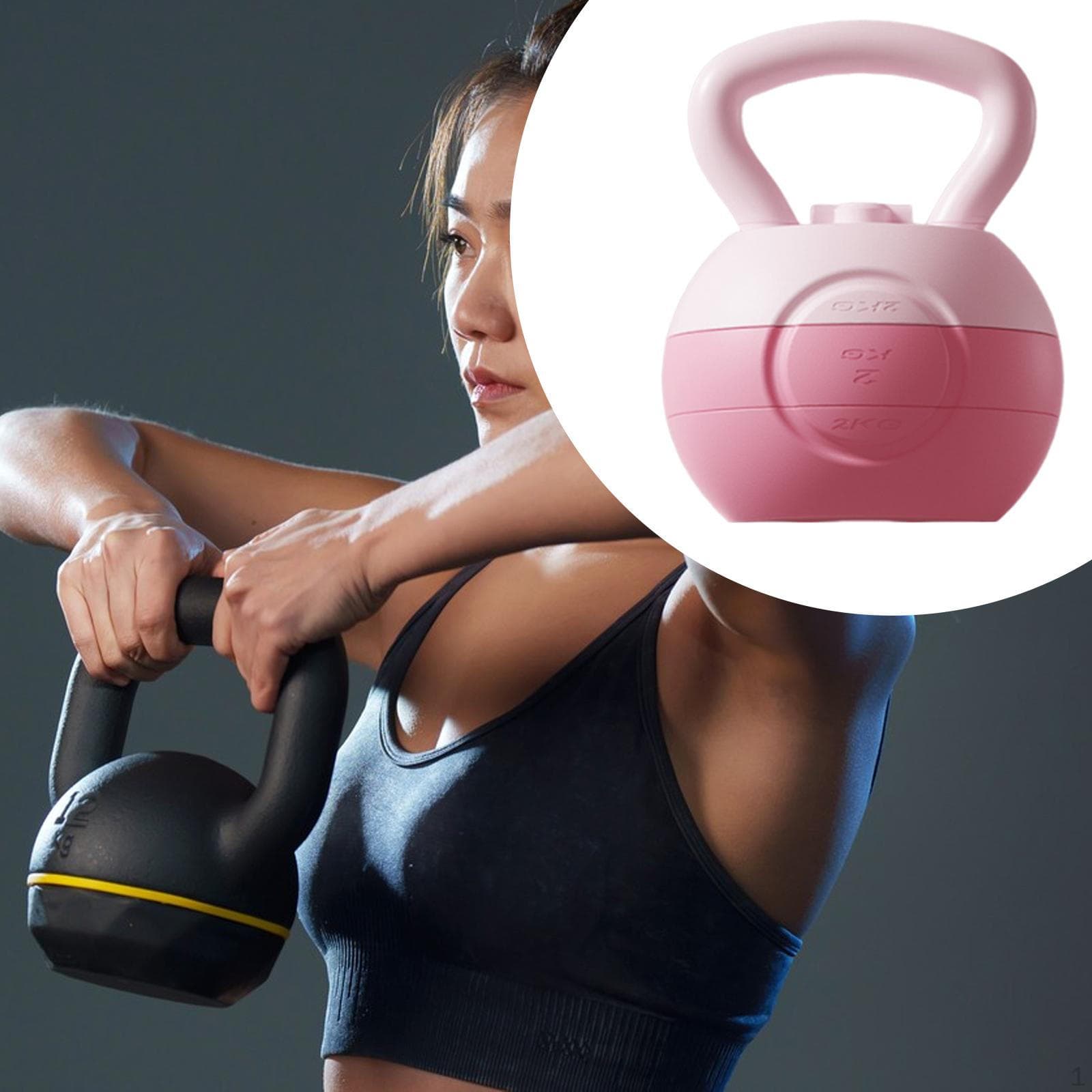 Justerbar Vekt Kettlebell for Kroppstrening, Ideell Hjemmetrening Blå