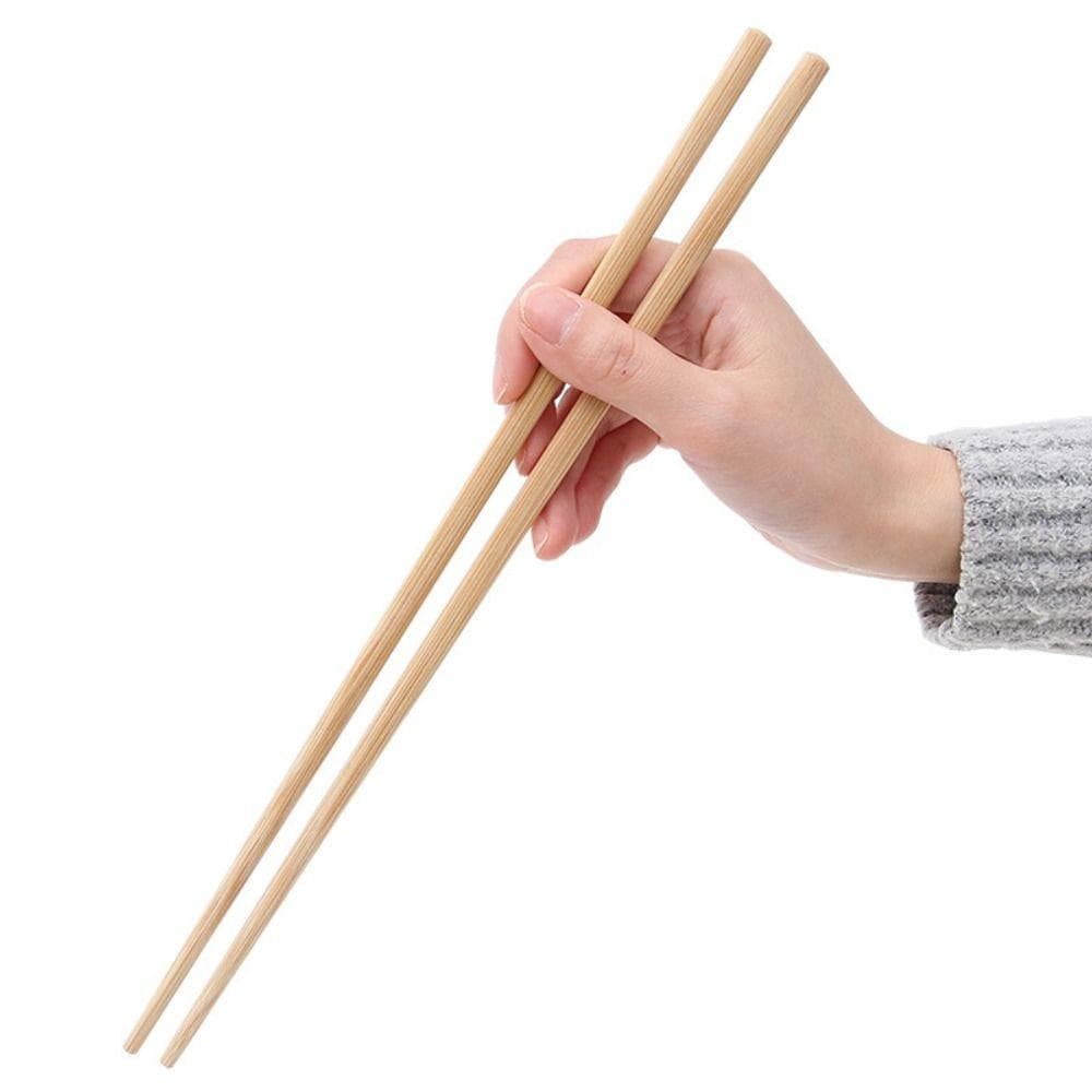 1 par Bambuspinner uten lakk 24/27/30/32 cm Sklisikre Pinner Hotpot-pinner Husholdning