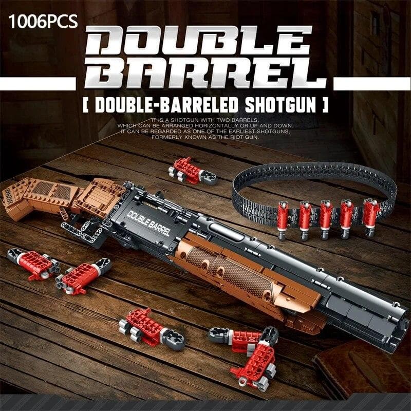 Hagle Byggeklosser Våpenserie Hagle Klassisk kulebelte Gun Modell Murstein Barneleke Bursdagsgave
