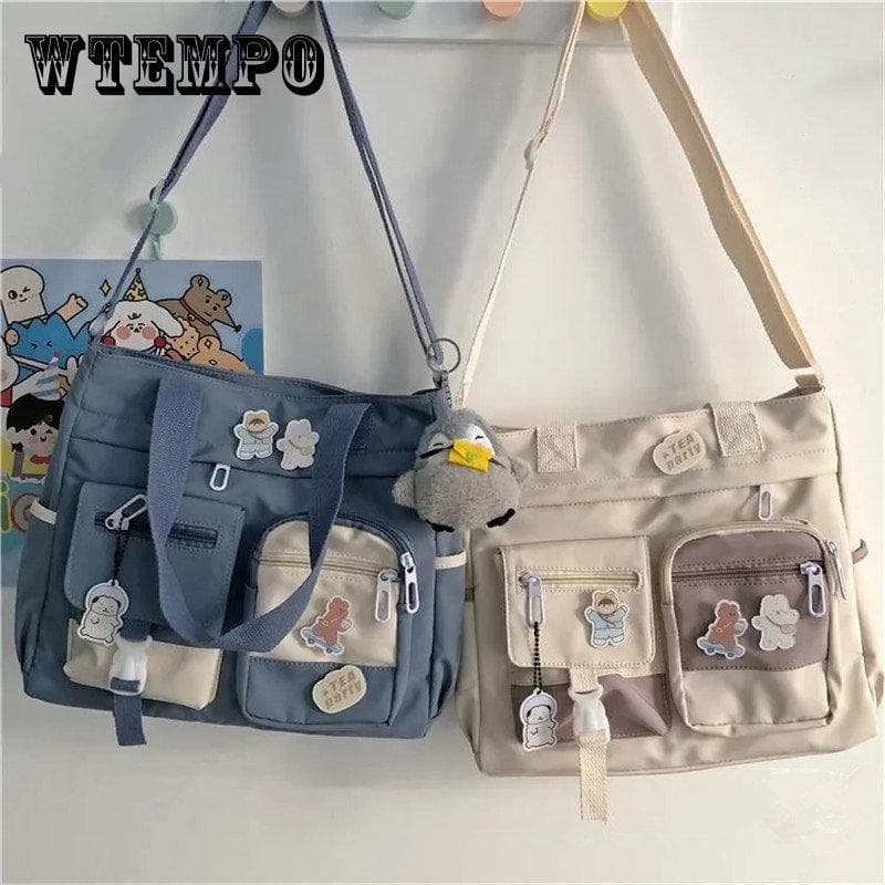 Vanntette håndvesker for kvinner Skulderveske Messenger Bag for kvinner Oxford Crossbody-vesker Tote Book Vesker for jenter Vesker Grønn