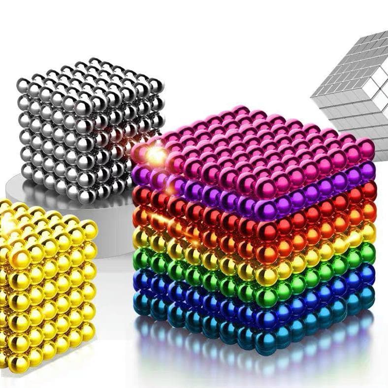 5mm 3mm 512STK DIY Buckyballs Magentic Balls Magnetic Building Blocks Neocube Beads Arkitektur Moro Stress Presure Barnespill Puslespill Leker