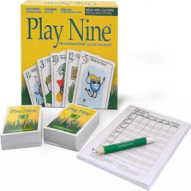 Play Nine - Brettspill for Familieselskap - Kortspill med Ni Runder Golf