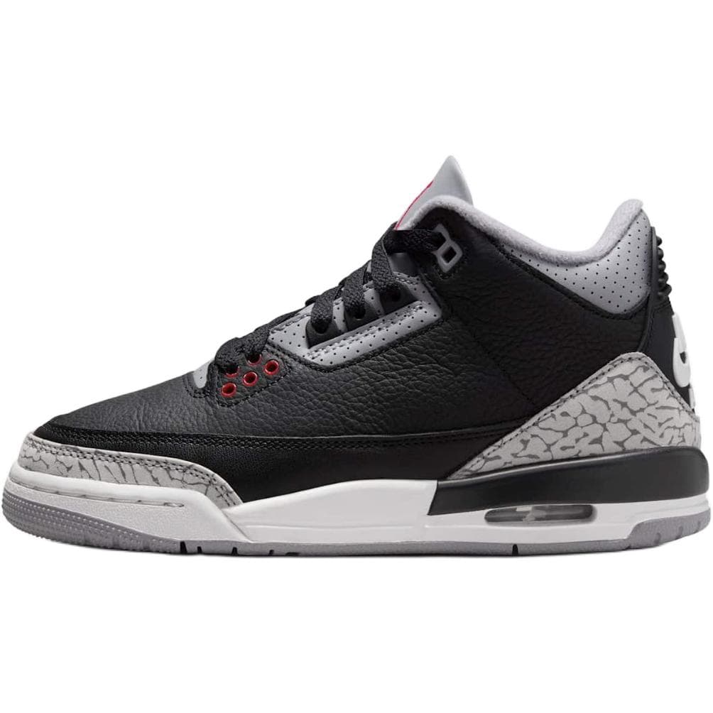 Air Jordan 3 Retro OG GS Black Cement 2024 Barnesneakers Fire-Red Cement-Grey Sail DM0967-010 cm