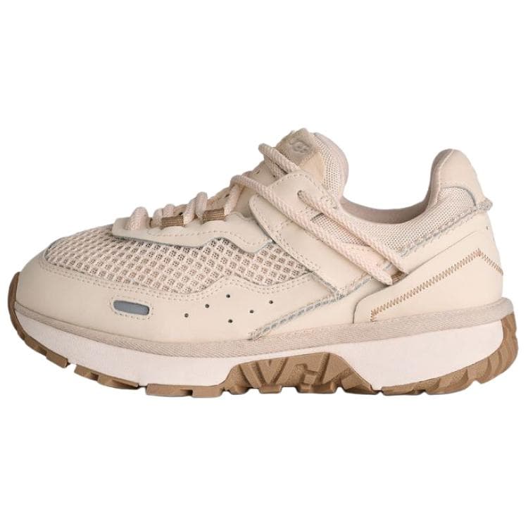 UGG Retrofi Split Skinn Allsidige Snøresko Lave Fritidssko Dame sneakers Hvit 1175118-JSM cm