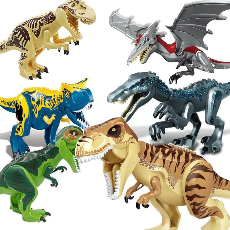 Dinosaur Series Tyrannosaurus Rex Kjøttetende Okse Drage Heavy Claw Dragon Raptor Byggeklosser Barneleker