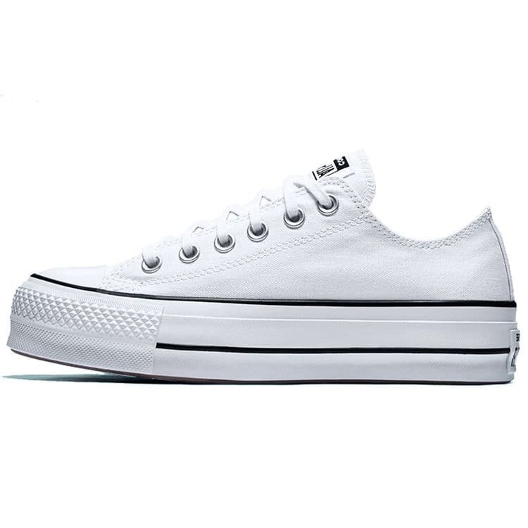 Converse Chuck Taylor All Star Lift Ox Hvit Svart Damesneakers 560251C cm
