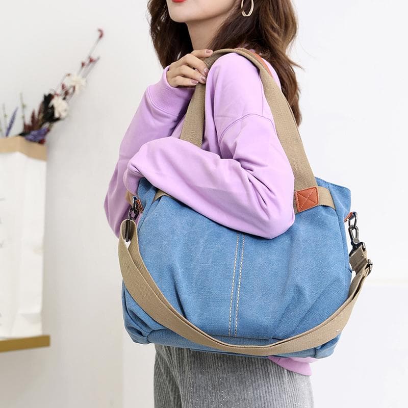 Vintage skulder crossbody håndveske for kvinner khaki
