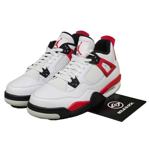 Air Jordan 4 Retro Low Red Cement 2023 GS 408452-161 39 Hvit