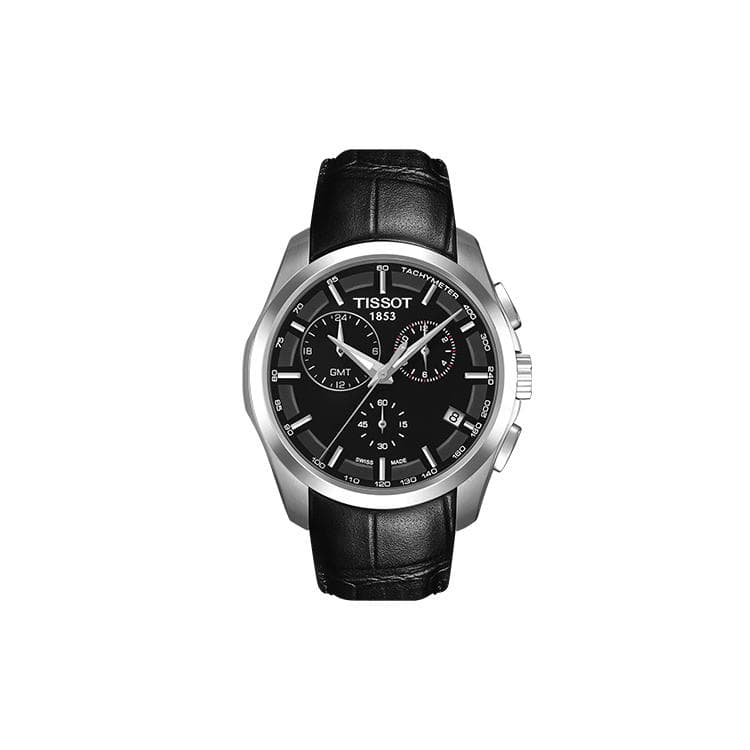 TISSOT Kutu Collection Kvartsverk 100m Vannbestandighet Herreur Klokke 41mm Svart Skive T035.439.16.051.00
