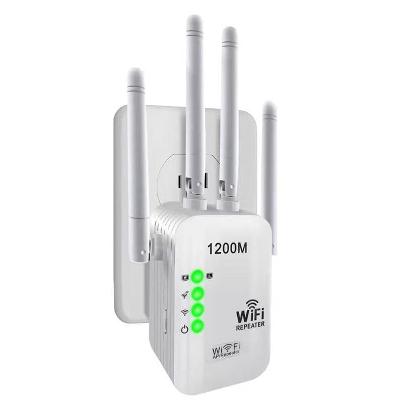 Long Range Extender Trådløs WiFi Repeater Wi Fi Booster 2,4G/5Ghz Wi-Fi forsterker 1200 Mbps Wifi Router Access Point