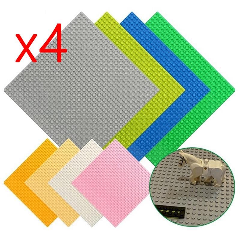 4 stk Flerfarget 16*32 32*32 Punkt Grå Svart Grønn Byggeplate Klassisk Kompatibel med Alle Merker Byggekloss Baseplate