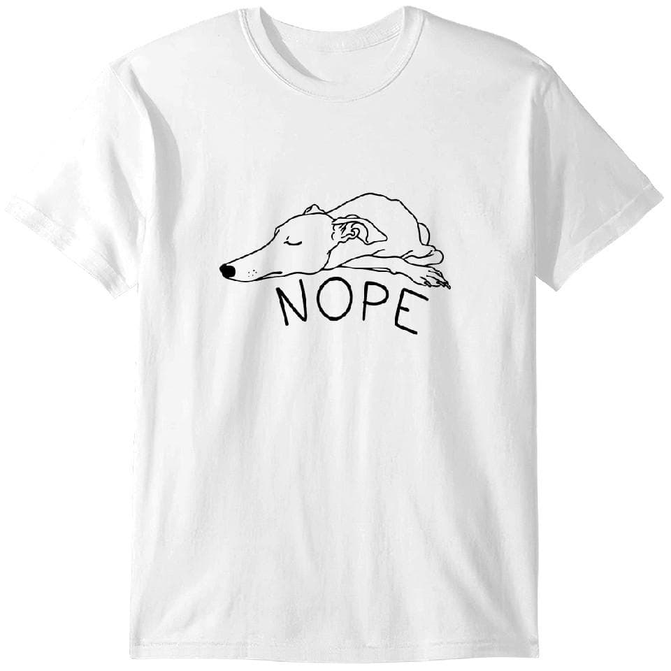 Whippet Nope T-skjorte | Morsom Greyhound T-skjorte | Mynde Skjorte | Whippet Mamma Skjorte Klassisk T-skjorte cm