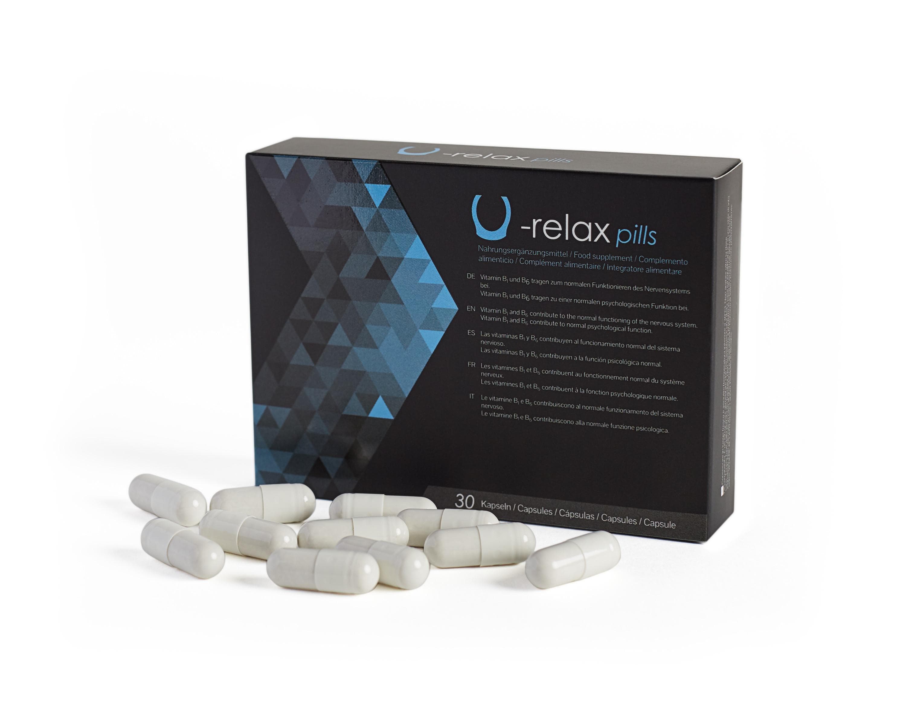 U-RELAX PILLER Svart/Blå