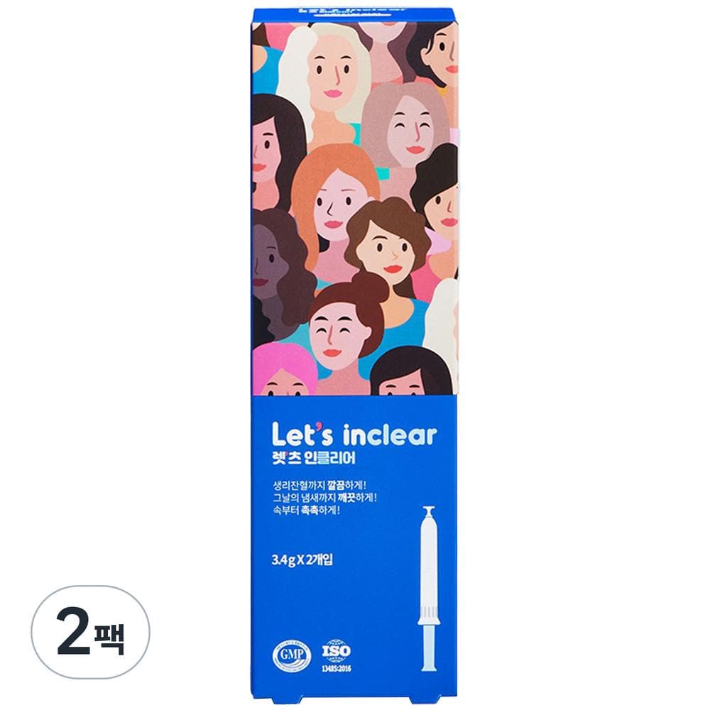 Enclear Let’s Feminine Cleanser, 6,8 g, 2 stk.
