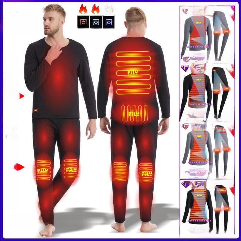 Intelligent Varmedrakt - Konstant temperatur termisk undertøysett (Topp bunn) cm grå farge
